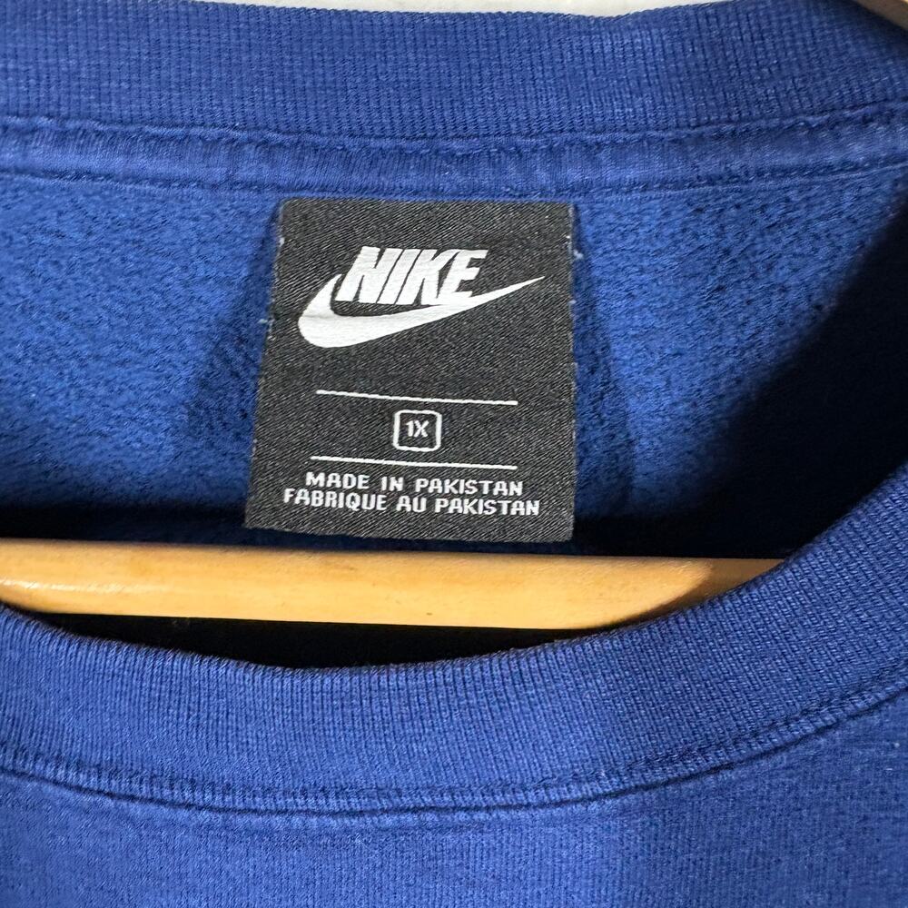 Nike 2006 Vintage Tee Long Sleeve Navy Blue Spellout Streetwear Athleisure - 1X - Picture 5 of 5